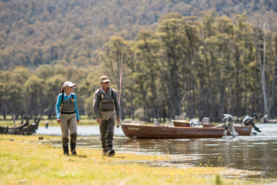 Fly Fishing guides and accommodation in Tasmania overlooking the Meander Valley
